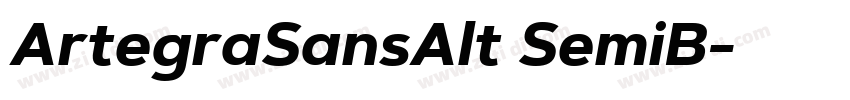 ArtegraSansAlt SemiB字体转换